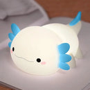 Kids' Silicone Axolotl Night Light – Soft LED Glow for the Bedroom