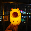 Silicone Capybara Night Light – Soft LED Glow for the Bedroom