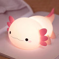 Kids' Silicone Axolotl Night Light – Soft LED Glow for the Bedroom